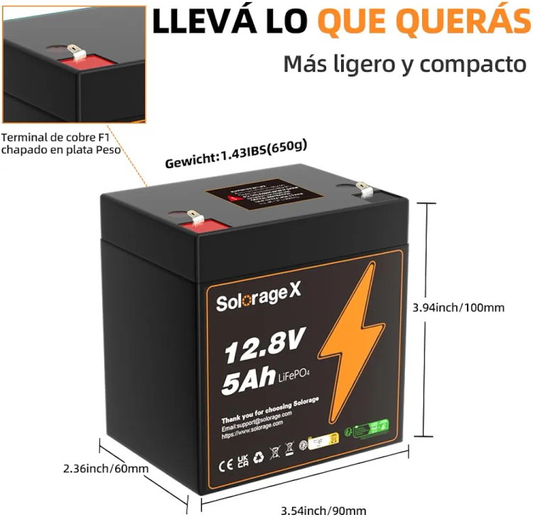 باتری موتور سبک با BMS داخلی