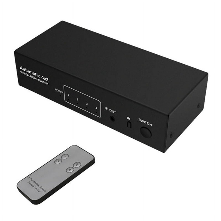 خرید سوئیچ AV چهار ورودی دو خروجی
