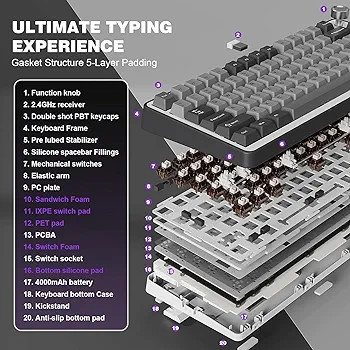 کیبورد مکانیکال سه حالته بلوتوث