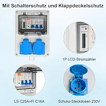 جعبه توزیع برق دیواری، Wall Power Distributor، پریز صنعتی