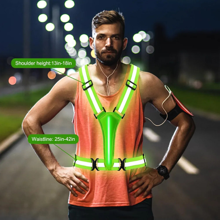 جلیقه شبرنگ LED