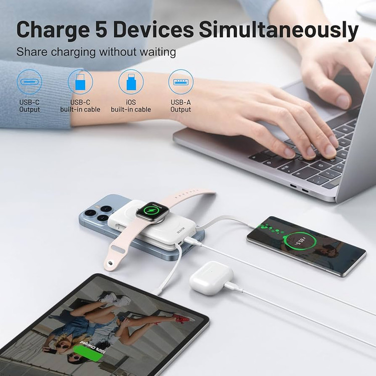 شارژر همراه مغناطیسی آیفون،