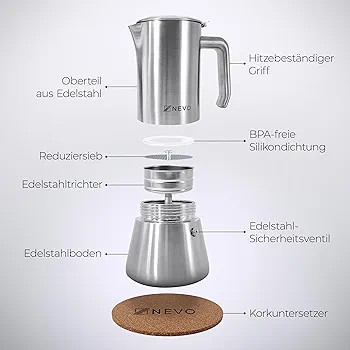 قهوهساز استیل سازگار با induction