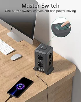 چندراهی برق با USB و USB-C