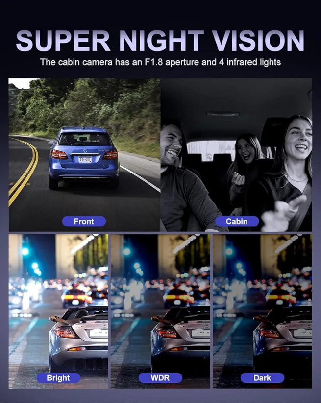 دوربین ثبت وقایع خودرو Rhorawill R6 RGW Dashcam