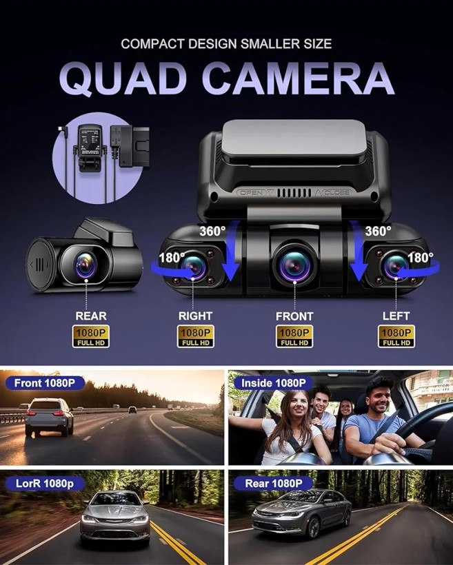 دوربین ثبت وقایع خودرو Rhorawill R6 RGW Dashcam