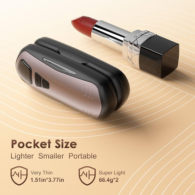 دست گرمکن برقی شارژی 2 عددی 3000mAh