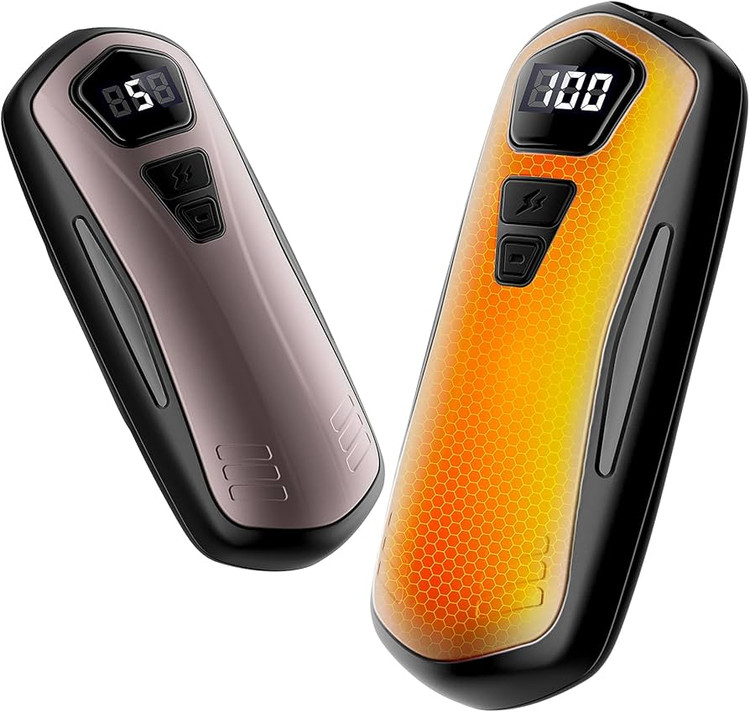 دست گرمکن برقی شارژی 2 عددی 3000mAh