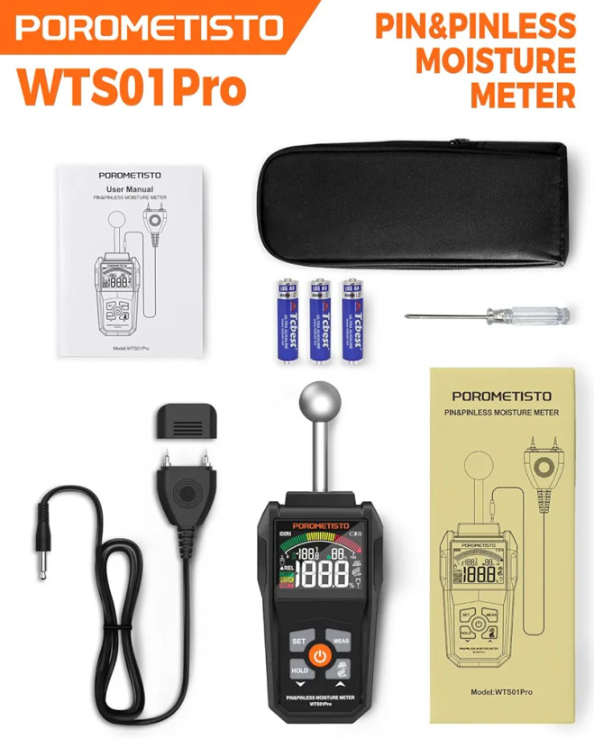 رطوبتسنج دیجیتال POROMETISTO مدلWTS01Pro