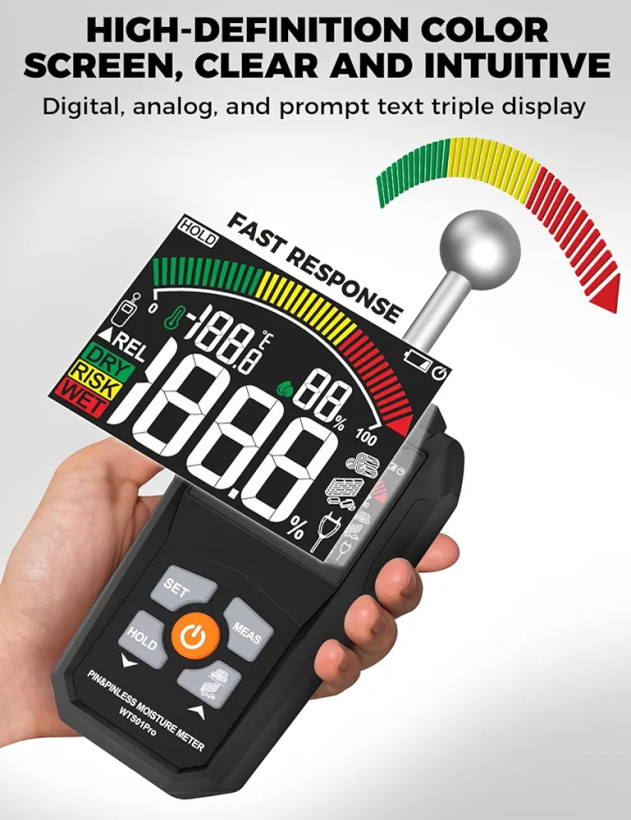 رطوبتسنج دیجیتال POROMETISTO مدلWTS01Pro