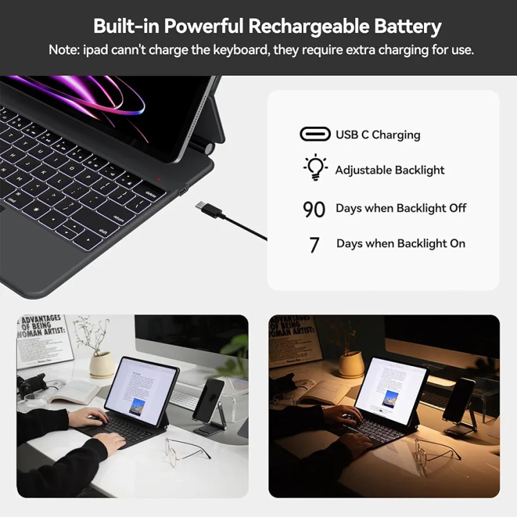 کیبورد کیس iPad Pro 12.9 مدل A1895 PRO