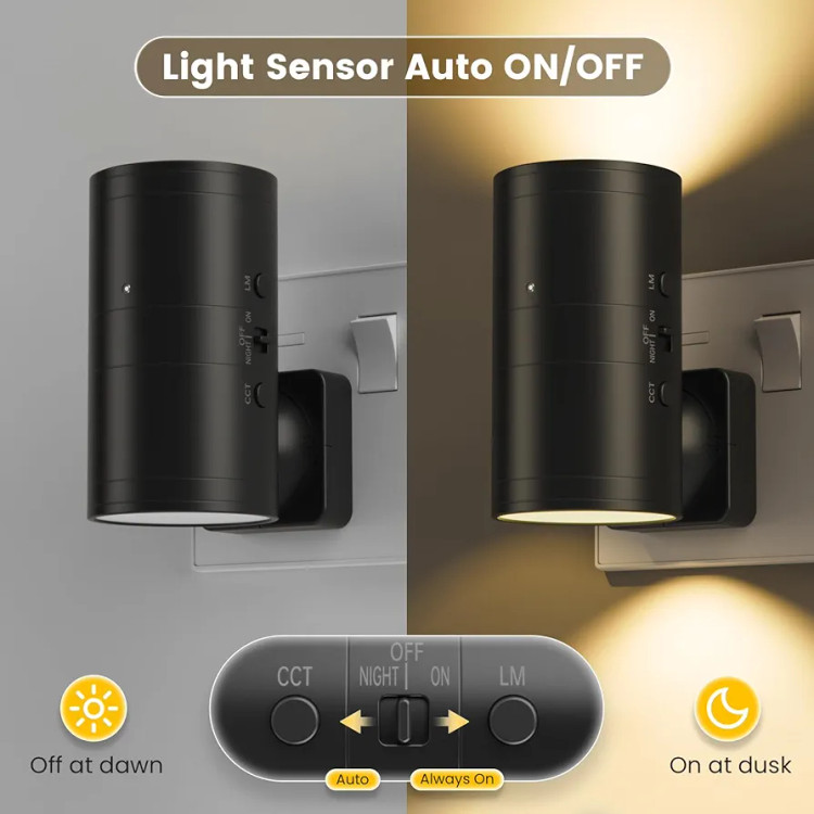 چراغ خواب هوشمند سنسوردار Fibrdoo Adjustable Brightness Night Light