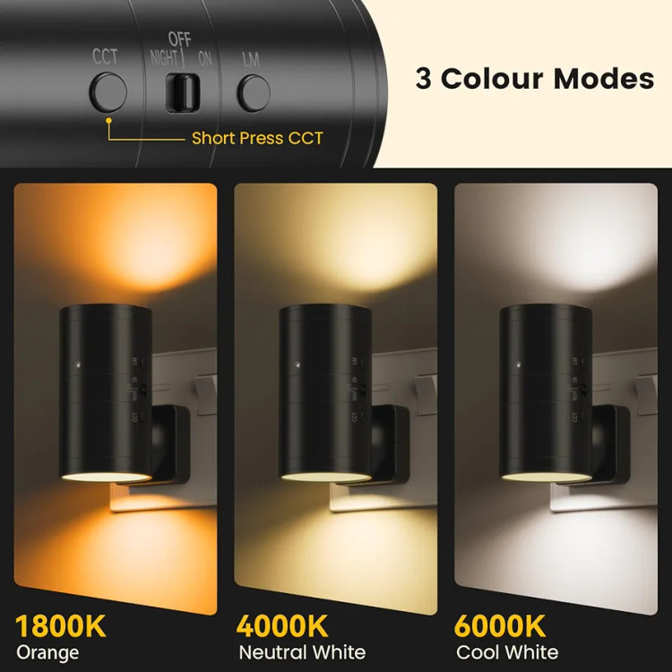 چراغ خواب هوشمند سنسوردار Fibrdoo Adjustable Brightness Night Light