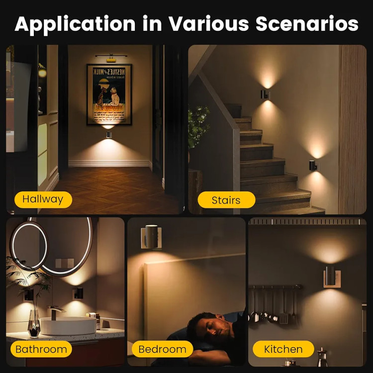 چراغ خواب هوشمند سنسوردار Fibrdoo Adjustable Brightness Night Light